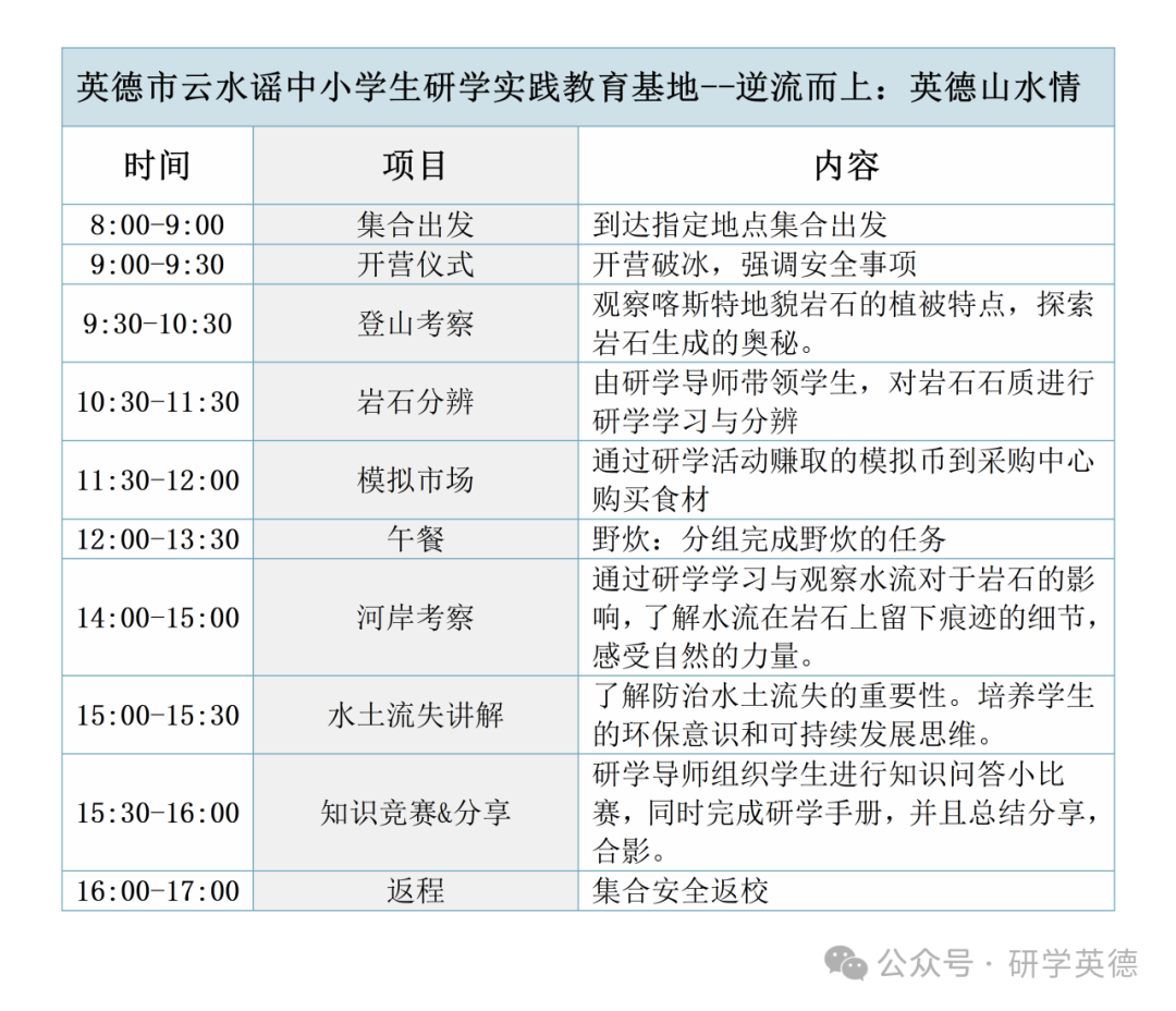 云水谣中小学生研学实践教育基地
